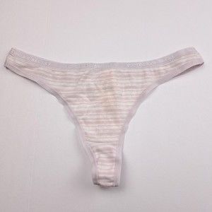 Victorias Secret Low Rise Thong M Cotton Stripe Y2K 2000s